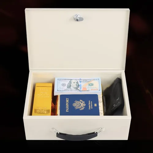 Miniatura 7 de xydled Caja Fuerte Resistente al Fuego Caja Fuerte con Cerradura de Llave para Almacenamiento de Seguridad en Casa y Oficina de Objetos de Valor