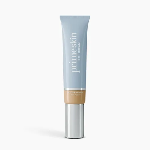 Miniatura 10 de Prime Prometics PrimeSkin CC+ Crema para mujeres maduras, base ligera de líquido a polvo, difumina los poros y cubre las manchas de la edad, sin