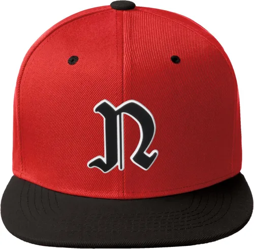 Miniatura 1021 de Daxton Gorra clásica con visera de billete plano con letras del alfabeto inglés antiguo de la A a la Z