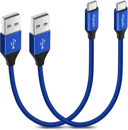 Miniatura 27 de etguuds Cable USB a USB C de 2 pies, paquete de 2 cables de carga USB A a tipo C de carga rápida para Samsung Galaxy A17 A16 A15 A26 A36 A56, S25