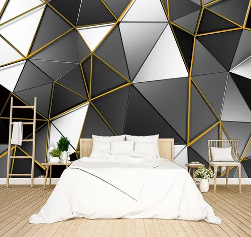 Miniatura 18 de Papel tapiz floral de peonía negra para dormitorio, flores botánicas moradas, hojas murales para sala de estar, fondo de TV, mural grande