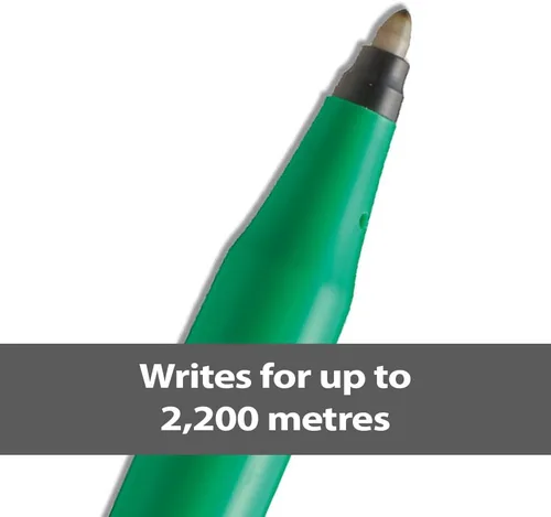 Miniatura 6 de Pentel, Punta R50-A de 0.016 in, tinta negra a base de agua, 1 paquete de 12 bolígrafos