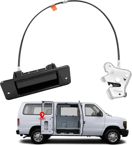 Manija de puerta lateral derecha para Ford E150 E250 E350 Econoline Van Super Duty 1992-2009 RH Lado del pasajero Puerta con bisagras Puerta