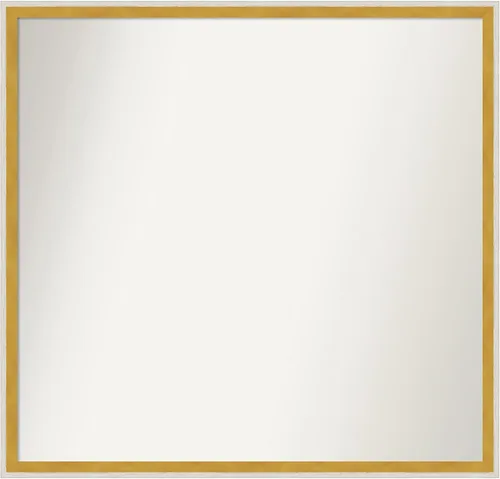 Miniatura 1009 de Amanti Art Espejo de baño blanco para sobre el fregadero, 32 x 45 pulgadas, espejo de tocador rectangular blanco esbelto, marco de madera moderno