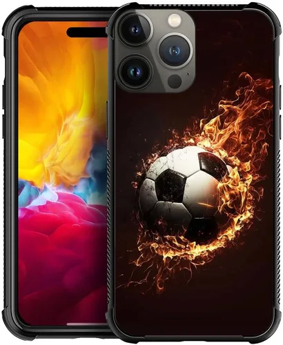 Miniatura 20 de DJSOK Compatible con iPhone 13 Funda, Diseño con Patrón Parachoques Trasero Anti Arañazos Esquinas Reforzadas TPU Suave Caver, Fundas para Hombres