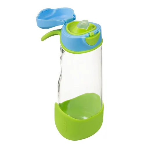 Miniatura 19 de b.box Botella de agua deportiva de 15 onzas para niños, para la escuela, deportes, guardería, diseño sin popote para una fácil limpieza, a prueba