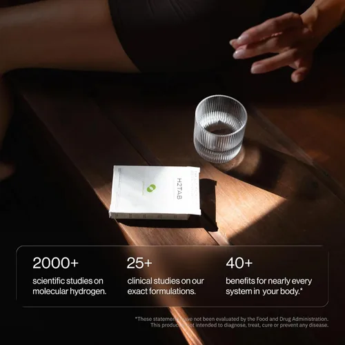 Miniatura 8 de H2Tab Tabletas para beber agua de hidrógeno molecular, 12 PPM Apoya la recuperación muscular, el metabolismo, la salud celular, cerebral