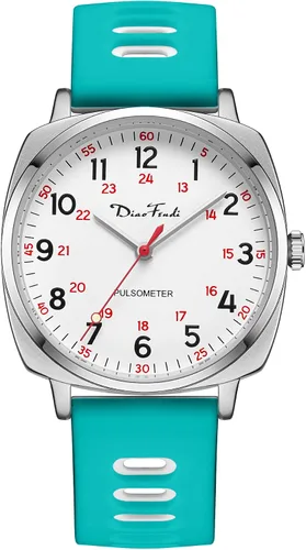 Miniatura 2 de Diaofendi Reloj de enfermera impermeable para profesionales médicos, mujeres y hombres, 24 horas con segunda mano, esfera militar fácil de leer