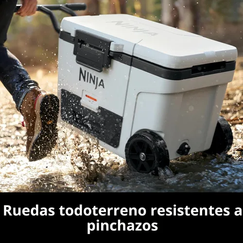 Miniatura 4 de Ninja Enfriador Enfriador FrostVault de 45QT con ruedas Aislado con cajón de almacenamiento Temp Dry Mantiene el hielo frío durante días