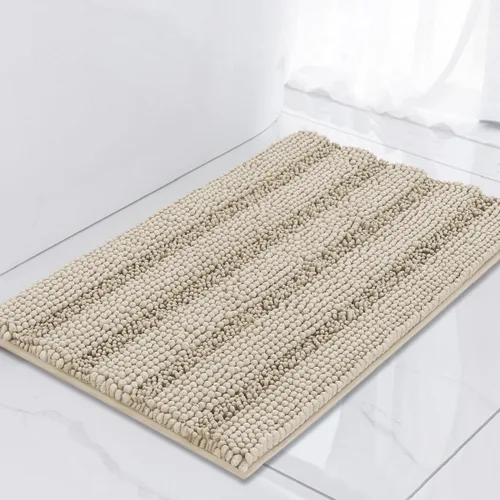 Miniatura 109 de Turquoize Alfombras de Baño de Chenilla Peludas Alfombra de Baño Antideslizante Gruesas Alfombras Peludas para Baño Chenilla Juego de Alfombra