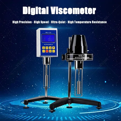 Miniatura 2 de Digital Rotary Viscometer for Accurate Viscosity Measurement, LCD Display with 4 Rotors, for Testing Paints, Adhesives, Cosmetics, and Greases NDJ-5S