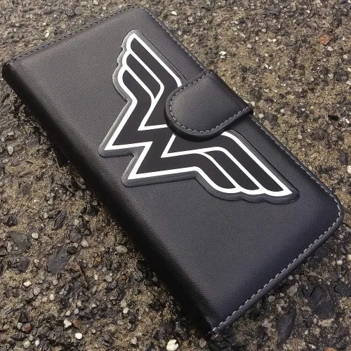 Miniatura 5 de Fan Emblems Wonder Woman - Calcomanía cromada para automóvil, logotipo clásico (negro y cromado)