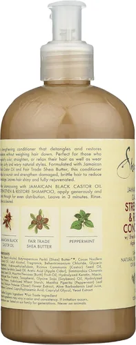 Miniatura 3 de SheaMoisture Acondicionador jamaicano negro para fortalecer y restaurar el aceite de ricino, 13 oz (paquete de 1)