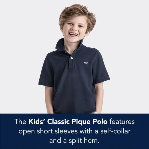 Miniatura 3 de vineyard vines Kids Pique Polo Shirt