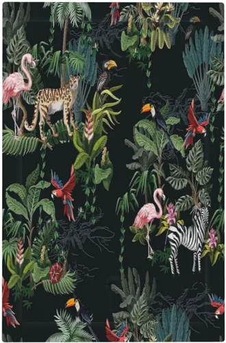 Miniatura 48 de Cubierta decorativa para interruptor de luz, diseño de pájaros y flores florales en blanco y negro, 2 bandas, cubierta decorativa para pared, placa