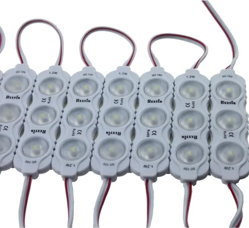 Miniatura 3 de Super brillante 200 unids nuevo modelo 2835 3 LED módulo 120-150LM por módulo impermeable luz decorativa para letreros de publicidad con cinta Azul