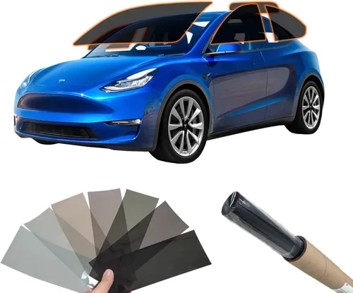 Miniatura 21 de MotoShield Pro Kit de tintado de ventana automática Personalizar sombra: Película de tinte precortada de carbono 5% - 50% para todos