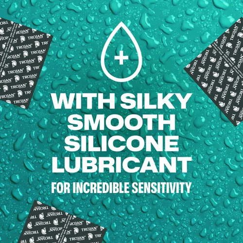 Miniatura 10 de Trojan Bareskin - Preservativos finos, paquete variado Everythin, condón de látex lubricado, 10