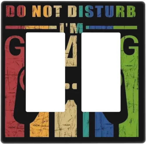 Miniatura 164 de Funky Retro Vintage 70s 60s Boho Hippie Hongo Botánico Floral 2 Gang Interruptor de luz de palanca doble Placa de pared Cubierta de toma de Planta