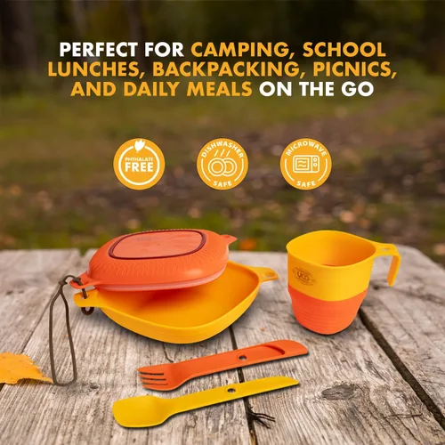 Miniatura 6 de UCO Kit de desorden de camping con cuenco, plato, taza plegable e interruptor de camping Spork Amanecer retro