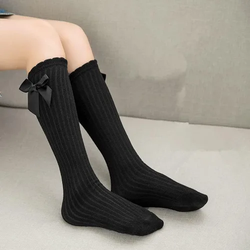 Miniatura 4 de QandSweat - Calcetines altos hasta la rodilla para niñas de 0 a 8 años