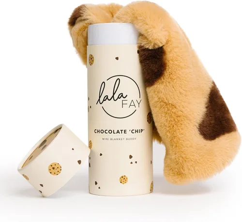 Miniatura 2 de Mini manta Cookie Buddy – Manta de seguridad unisex de lujo Minky de piel sintética para bebé – Regalos esenciales para recién nacidos para niños