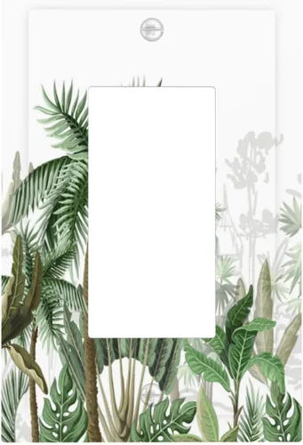 Miniatura 108 de Hojas de eucalipto, vegetación, flores de vid, sencillez, cubiertas decorativas de salida de 1 pandilla, placa de pared para interruptor de luz