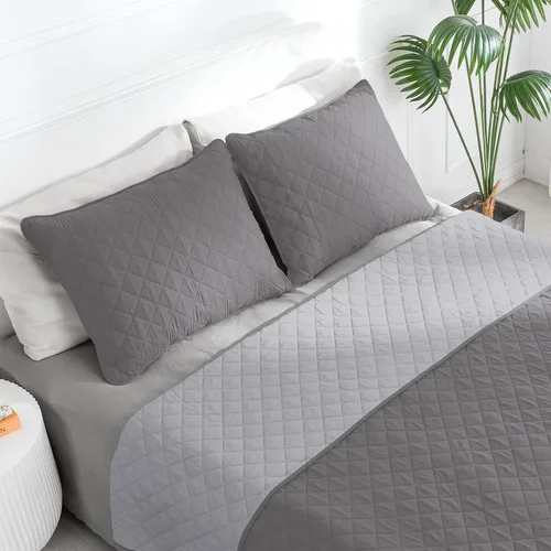 Miniatura 2 de Easy-Going - Juego de edredón reversible tamaño Queen Plus con 1 edredón y 2 fundas de almohada, colcha de cama suave, microfibra ligera resistente