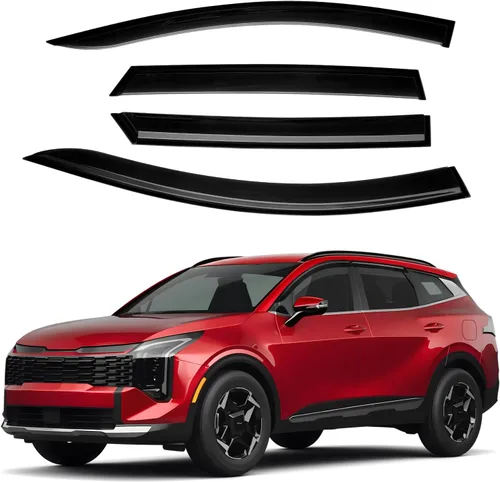 Miniatura 41 de Canvcle RAV4 Rain Guards - Window Visors for Toyota RAV4 2006-2012, Outside-Mount Tape-On Side Window Wind Deflectors for RAV4 Accessories, Vent