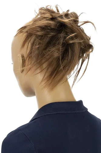 Miniatura 13 de CAISHA Prettyshop - Banda elástica XXL tipo postizo de cabello voluminoso ondulado, ideal para peinados recogidos de novias o rodetes desaliñados