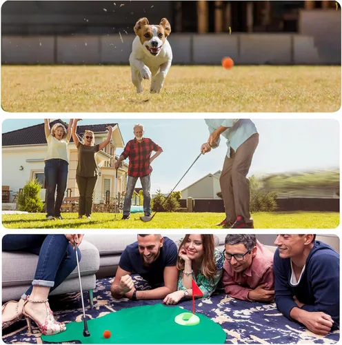 Miniatura 7 de FINGER TEN Pelotas de práctica de golf de espuma de colores, paquete de 12, 24, 50 unidades, pelota de golf ligera de vuelo limitado para interiores