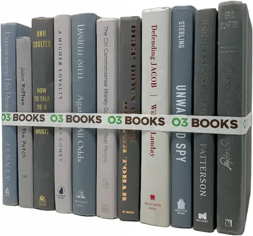 Libros Decorativos Seleccionados de Tapa Dura Libros de Decoración para Decoración del Hogar, Elige Color, Diseño de Interiores, Oficina, Exhibición