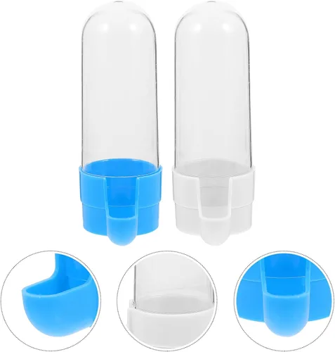 Miniatura 3 de Generic Comedero de agua para pájaros, 2 unidades, dispensador de alimentos para pájaros y mascotas, dispensador de agua automático suspendido