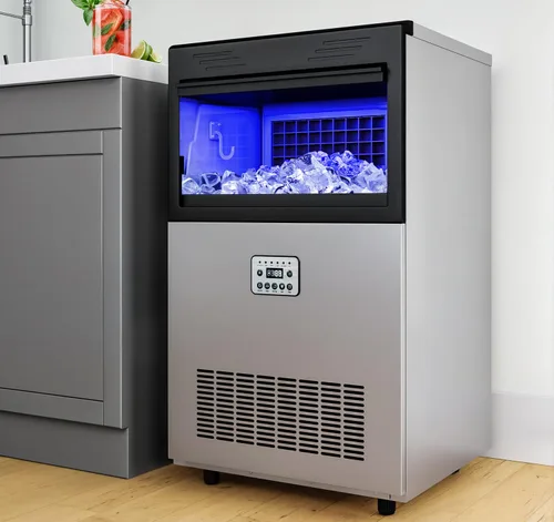 YITAHOME Máquina para hacer hielo de 100 libras, máquina de hielo comercial bajo encimera, certificado ETL y DOE, grandes máquinas de hielo