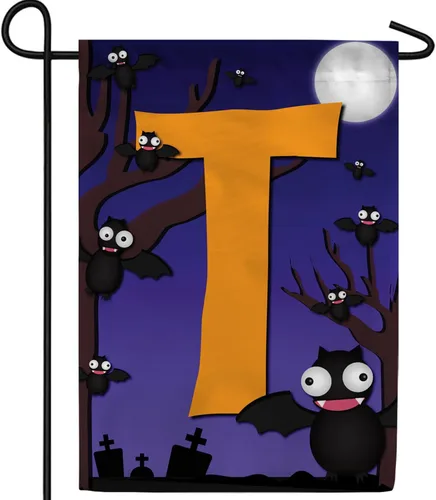 Miniatura 15 de Bandera de jardín con monograma de América Forever de 12.5 x 18 pulgadas, letra B, de doble cara, banderas pequeñas para exteriores, fiestas, patio