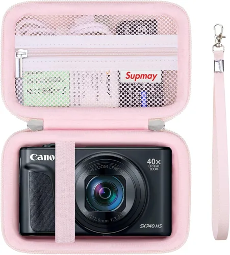 Miniatura 9 de Estuche de transporte rígido para Canon PowerShot SX740 HS/ SX730 HS/ SX720 HS/ SX620 HS/ G7 X Mark III/ G7 X Mark II cámara digital, bolsa de viaje
