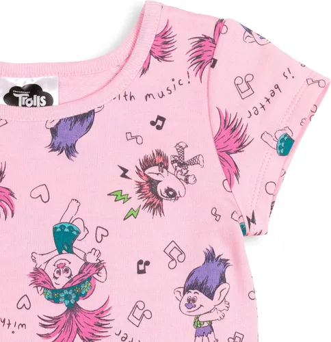Miniatura 5 de DreamWorks Trolls Poppy - Vestido de rizo francés para niñas pequeñas a niños pequeños
