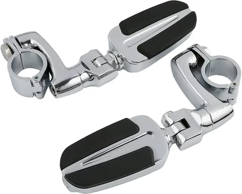 Miniatura 45 de TCT-MOTORPARTS Soportes de clavijas de pie de barra de carretera negro para Harley Touring 22/25/32/1.378 in