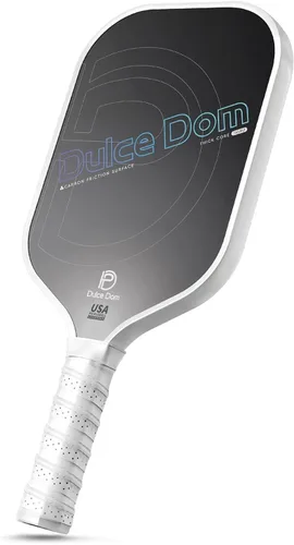 Miniatura 9 de Dulce DOM Juego de 2/4 palas de pickleball aprobadas por USAPA, 4 bolas de pickleball para interiores y exteriores, raqueta de superficie de fibra