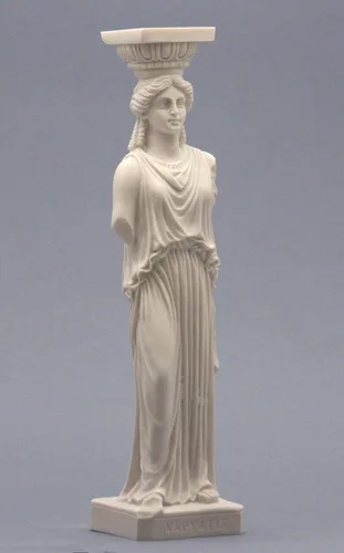 Miniatura 7 de Cariatid Erectheion Acrópolis Atenas Figura femenina Escultura griega de la estatua