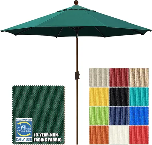 Miniatura 45 de EliteShade USA Sombrilla de Mercado de 9 Pies con Garantía de 10 Años Sin Decoloración, Sombrilla de Patio, Sombrilla de Mesa para Exteriores