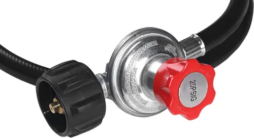 Miniatura 6 de DOZYANT Regulador de propano ajustable de alta presión de 5 pies 0-20 PSI con manguera para cilindro de tanque de propano QCC1/tipo 1, se adapta a
