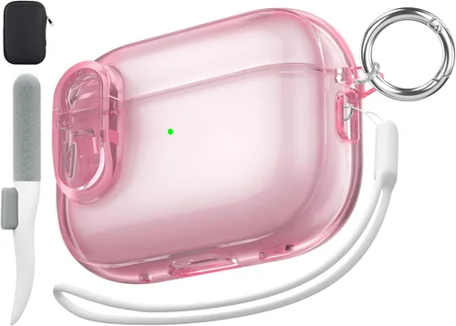 Miniatura 48 de Valkit Funda compatible con AirPods Pro, transparente con kit de limpieza, funda protectora de TPU suave para AirPods Pro Gen 2nd/1st 2023/2022/2019
