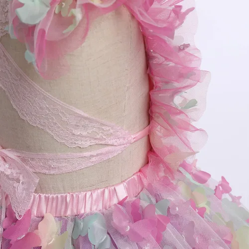 Miniatura 6 de Disfraz de primer Halloween para bebé, vestido de tutú de primer cumpleaños, vestido de novia para niñas de flores