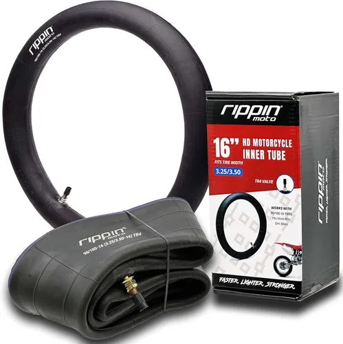 Rippin Moto Tubo interior de motocross resistente de 3.25/3.50-16 (90/100-16) – 0.118 pulgadas de grosor – válvula TR4 – se adapta a la mayoría de