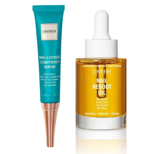 Miniatura 10 de Onsen Secret Nail Reboot Duo - Tratamiento para uñas dañadas - Cuidado natural de uñas y reparación de cutículas - Resultados visibles para uñas