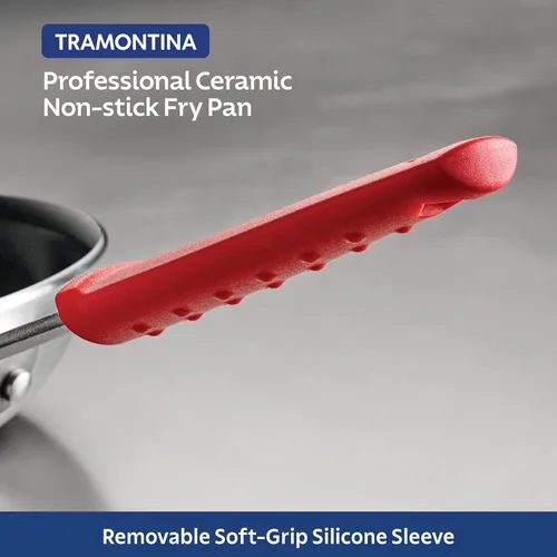 Miniatura 8 de Tramontina Sartén profesional de cerámica antiadherente grande de 12 pulgadas, sartén de aluminio de calibre pesado con revestimiento antiadherente