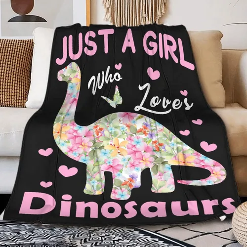 Miniatura 14 de Manta de dinosaurio personalizada con nombre, manta de bebé personalizada para niñas y niños, regalo para bebés, recién nacidos, niños, manta