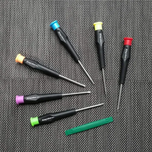Miniatura 7 de Juego de destornilladores de cabeza triangular completa para juguetes electrónicos, 7 piezas de tornillos de seguridad triangulares Kit