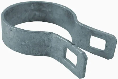Miniatura 7 de Banda de soporte de 4-1/2 pulgadas para valla de eslabones de cadena, uso para poste/tubería de 4-1/2 pulgadas de diámetro exterior, banda